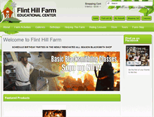 Tablet Screenshot of flinthill-farm.org